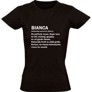 Bianca dames t-shirt | verjaardagskado | jarig | verjaardag kado | Cadeau | Zwart
