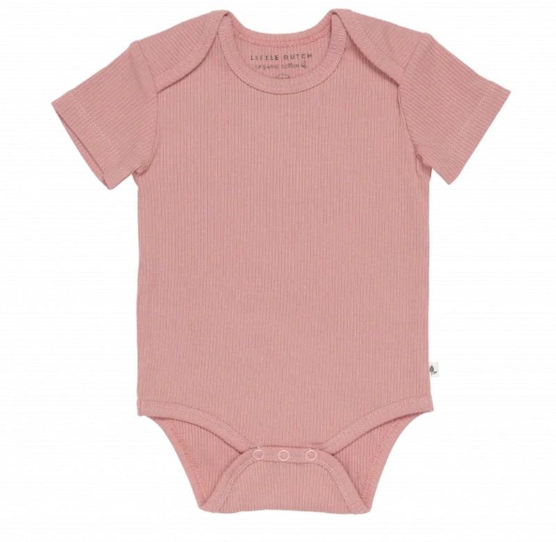 Little Dutch Romper Met Korte Mouwen Pink Melange
