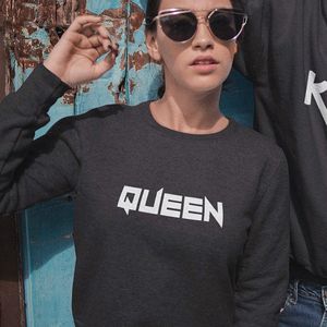 King / Queen Tuff Trui (Queen - Maat S) | Koppel Cadeau | Valentijn Cadeautje voor hem & haar