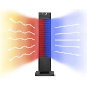 Clean Air Optima® CA-904B - 2in1 Design Ventilator Elektrische Kachel - Verwarmen en Koelen - Stoffilter - Draaicirkel (oscillatie): 80º - Digitale thermostaat instelbaar 15-35°C