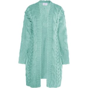 Usha - WHITE LABEL - Gebreid Vest - Mintgroen