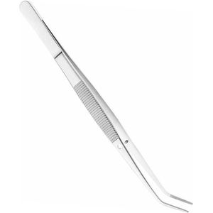 EXCITAT Gebogen pincet - naaimachine pincet - universele pincet - multifunctionele pincet - roestvrijstalen pincet - met gebogen gekartelde punten