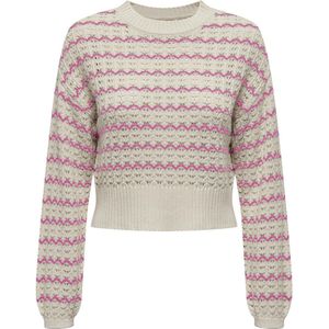 ONLY - ONLASA LS O-NECK KNT - Dames - Gebreide truien