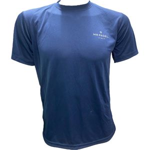 Mr Padel -Dark Blue Maat XL - Men's Slim Fit Padel Shirt