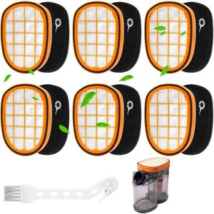 6 Filters voor Philips SpeedPro Max Aqua Plus Stofzuiger FC5005/01 Vervangende filteraccessoires voor Philips FC6812, FC6813, FC6822, FC6823, XC7042/01 Vervangfilters voor Philips FC5005/01