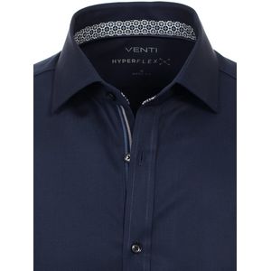 Venti Hyperflex Overhemd Blauw Stretch Body Fit - M