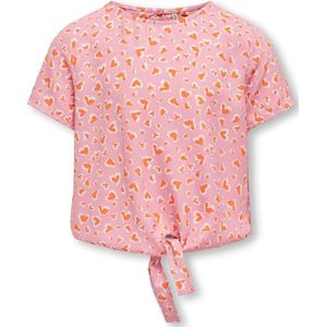 KIDS ONLY GIRL Blouse KOGPALMA met All Over Print Lichtroze/Oranje/Wit