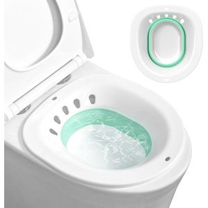 Opvouwbaar zitbad voor toilet - bidet-inzetstuk - 1 stuk