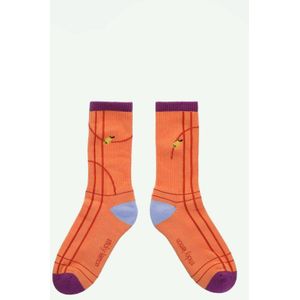 Sticky Lemon - sporty socks - better together - gravel orange