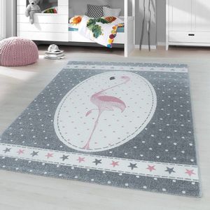 Kindertapijt Flamingo - Zacht en Kleurrijk Tapijt voor Kinderen - Speelkamer, Babykamer, Kinderkamer