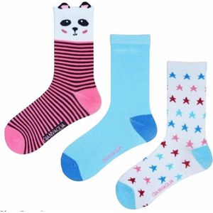 Kindersokken - 6 Paar - Meisjes - Multipack - Maat 31-34