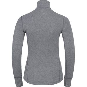 Odlo Baselayer Shirt Turtle neck Lange Mouwen Halve Rits ACTIVE W GRIJS - Maat XL