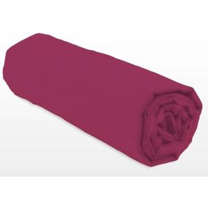 Hoeslaken - LOVELY HOME - LH71609 - 140 x 190 + 35 cm - Fuchsia