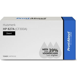 PrintAbout huismerk Toner 827A (CF300A) Zwart geschikt voor HP