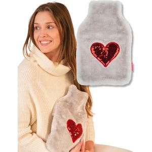 Warmwaterkruik met Fleece Hoes | Comfort en Decoratie voor Koude Dagen