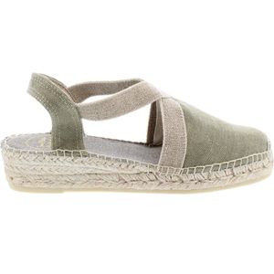 Toni Pons Verdi-V Dames Espadrilles Caqui | Groen | Canvas | Maat 44 | VERDIVcaqui