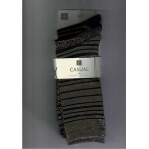 feest sokken voor dames - casual - 3 pack - glitter - zwart/Goud/Koper - maat 35/38 - HQ - voor langdurige gebruik