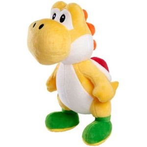 Yoshi Geel - Super Mario Pluche Knuffel 24 cm {Nintendo Mario Bros Plush Toy - Speelgoed Knuffels voor Kinderen Jongens Meisjes - Friends: Mario, Luigi, Bowser, Toad, Donkey Kong, Peach, Yoshi}