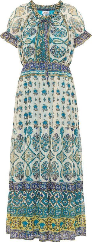 usha FESTIVAL Jurk  gemengde kleuren / wit