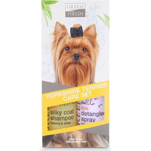 Yorkshire Terrier Vacht Verzorgingsset - Shampoo en Anti-Klit Spray voor Langharige of Krullende Vacht