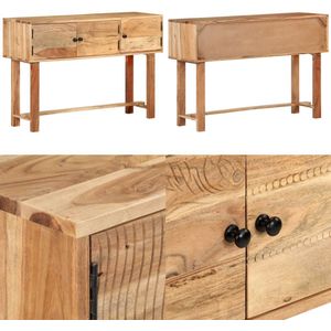 vidaXL Dressoir 115x35x75 cm massief acaciahout - Dressoir - Dressoirs - Kast - Kasten