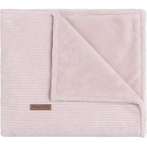 Baby's Only Wiegdeken teddy - Baby deken Sense - Dekentje voor meisjes - 2.6 TOG - 70x95 cm - Oud Roze - Rib corduroy stof - Herfst & winter deken