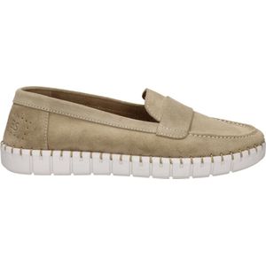 Shabbies 120020090 - Volwassenen Instappers - Kleur: Wit/beige - Maat: 41
