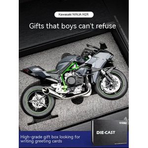 KAWASAKI - NINJA H2R - MOTOR FIETS - SCHAALMODEL - 1:9 - CADEAU - KAWASAKI LIEFHEBBERS - 633GRAM