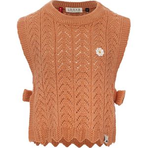 LOOXS Little 2401-7004-404 Meisjes Sweater/Vest - Maat 104/110 - Bruin van 100% acryl