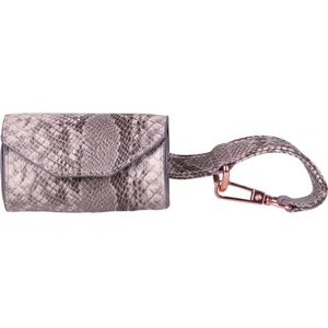 DOGA Honden Poepzakhouder - Poepzakjeshouder - Dispenser - Royal Snake - Snake print - Vegan leer - bijpassende halsband en riem mogelijk