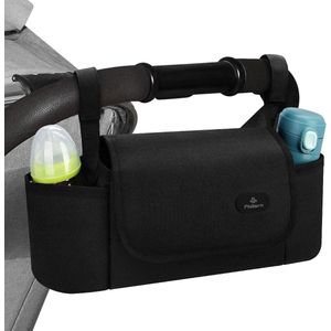 Kinderwagen Organizer met Grote Opbergruimte en Bekerhouders - Draagbare Kinderwagen Tas