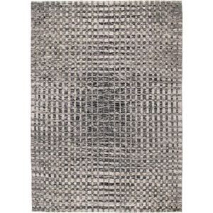 Landscape Cliff Charcoal 1027 Vloerkleed - 140x200  - Rechthoek - Laagpolig Tapijt - Modern - Taupe, Zwart_wit