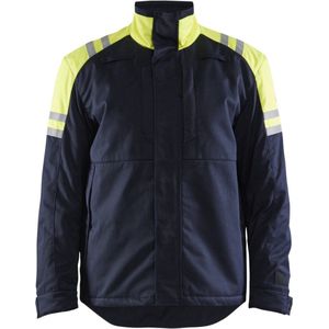 Blaklader 4515-1519 Winterjas Inherent Steel - Marine/High Vis Geel - M