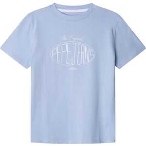 Pepe Jeans - Dalon - T-shirt - Blauw - Korte Mouwen