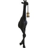 Light & Living Wandlamp Giraffe - Zwart - 24.5x12x75cm - Binnen Modern