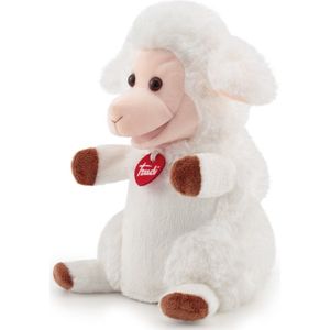 Trudi Puppets Handpop Schaap 27 cm - Hoge kwaliteit pluche knuffel - Knuffeldier voor jongens en meisjes - Wit - 17x27x17 cm maat S