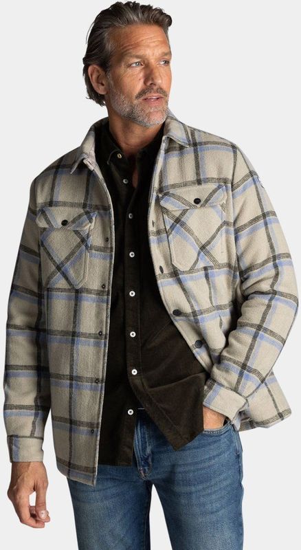 NZA - Ecru - Overhemd - Wolmix - Knoopsluiting - Lange Mouwen