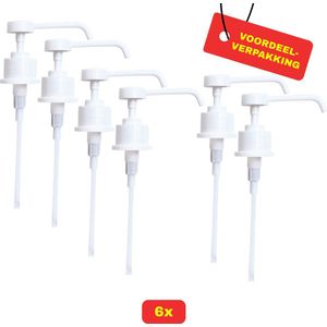 6x - Doseerpomp Hartmann - long nozzle - voor 350/500 ml BODE flacon - Voordeelverpakking!