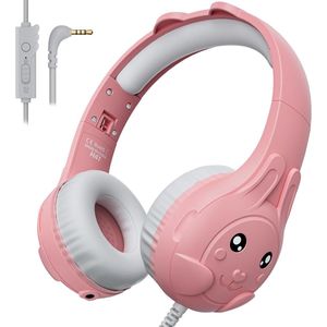 Solacis Koptelefoon kinderen met draad - Koptelefoon kind - Koptelefoon met kabel - Verstelbaar - Volumebegrenzer - Must have voor uw kind!