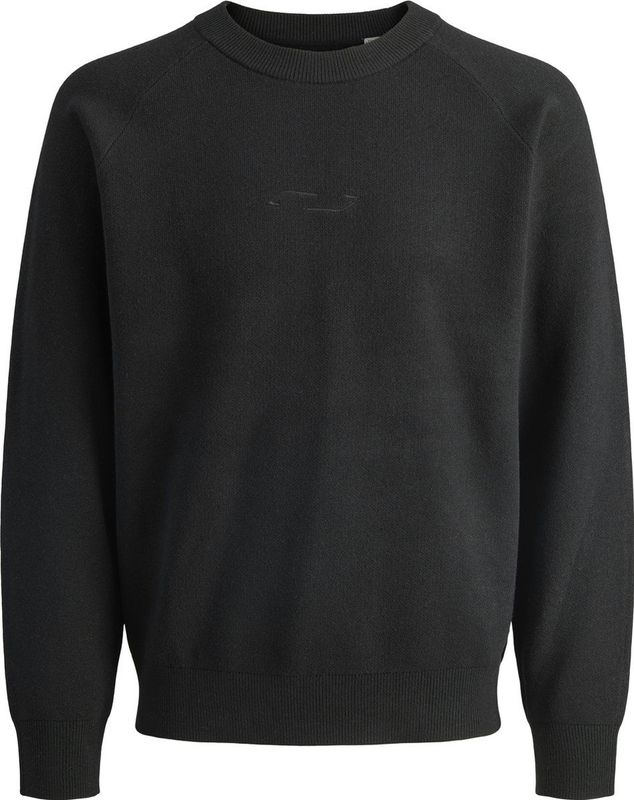 Jack & Jones - Jcofusion Knit Crew Neck - Gebreide Trui - Zwart