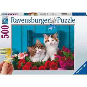 Katjes en Rozen Puzzel (500 Stukjes) - Ravensburger