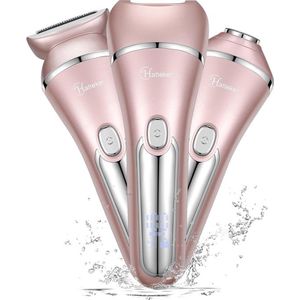 Elektrisch scheerapparaat geschikt voor gezicht, kin, armen 3-in-1 elektrische IPX7 USB-oplading,