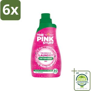 The Pink Stuff BIO - Wasgel - Wasmiddel - Biologisch - 30 Wasbeurten - 960ml - Voordeelverpakking - 6 stuks - Biologisch wasmiddel - Wasgel