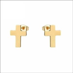 Aramat Jewels Oorbellen - Stalen Kruisjes Oorbellen - Cadeau - Roestvrij staal - Mannen - Kinderen - 2
