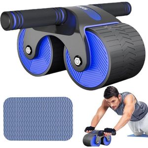 Automatische Rebound Buikrol met Telefoonhouder - Buiktrainer Roller Buikroller voor Buikspiertraining - AB Roller Wheel voor Sportschool Thuis - Blauw 1