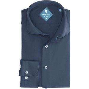 District Indigo - Pique Performance - Overhemd - Steel Blue