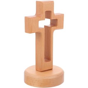 Decoratieve Rustieke Houten Kruis Muur Haken met OrnamentenRustieke Houten Kruis op Tafelblad en BureauHandgemaakte Houten Kruisen voor Huishoudelijke Decoratie