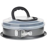 Atmosphera bakvorm 3 in 1 uitneembare vorm met deksel: bak-bewaar- en transportcapaciteit - 2,4 L en D 26 cm