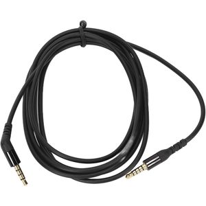 Allecto plus - Vervangende Audiokabel 5-Polig 3,5mm voor Gaming Headset, 2m Zwart Met 135 Graden Hoek, Compatibel met SteelSeries Arctis Nova 7/Arctis Nova Pro. Duidelijke Audiokwaliteit.