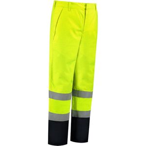 Dapro Safety Protector Multinorm Regenbroek - Maat M - Marineblauw/Hi-Vis Geel - Vlamvertragend , antistatisch en chemicaliën resistent